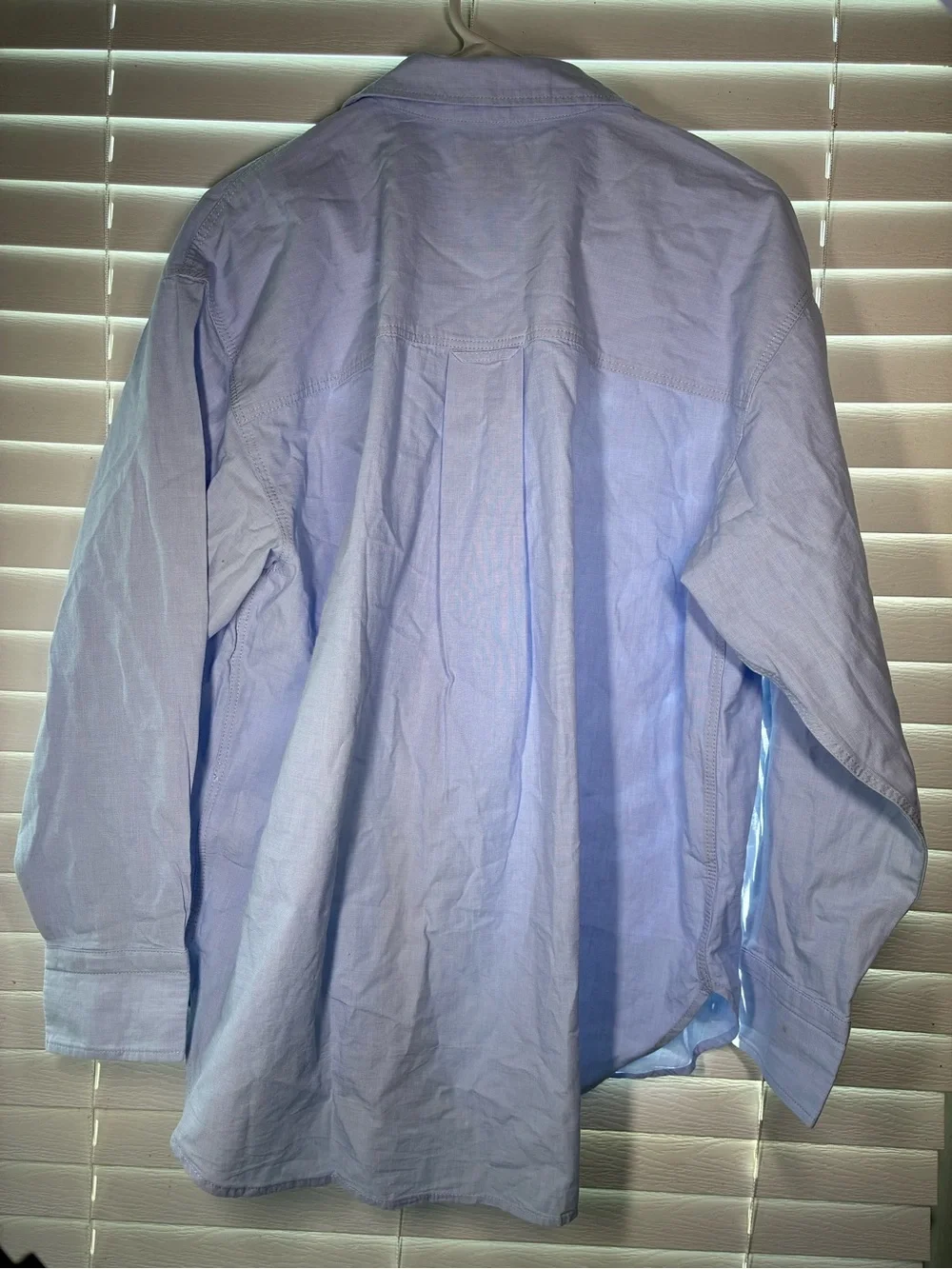 J. Crew Men's Pale Blue Button-Up Dress Shirt